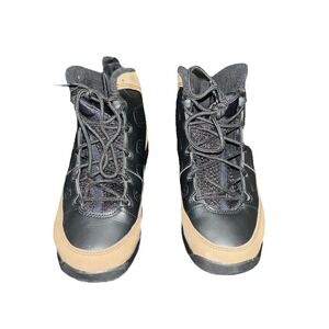 8N23/Jordan Air Jordan 9 Hi Top Sneaker Black Tan Leather Kids US 3Y 401811-030